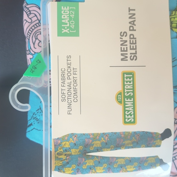 Sesame Street Men's Sleep Pant, XL 40-42, elastic waist, drawstring, pockets - Picture 7 of 7
